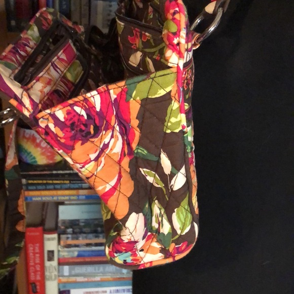 Vera Bradley Rose Print Quilted Shoulder Bag - Picture 5 of 7